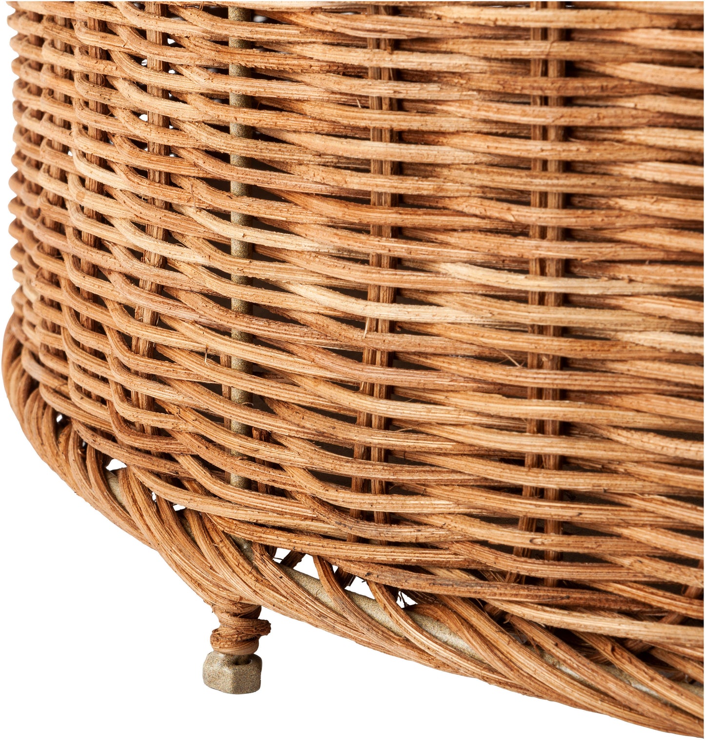 Hocker mit Stauraum aus Rattan