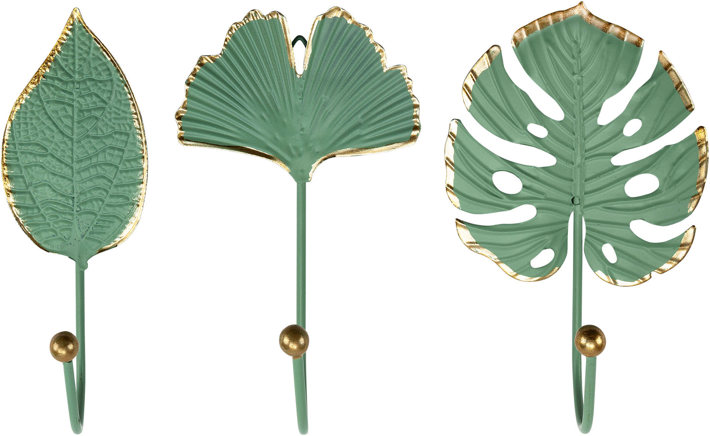 Kleiderhaken "Natural Leaves" 3er-Set