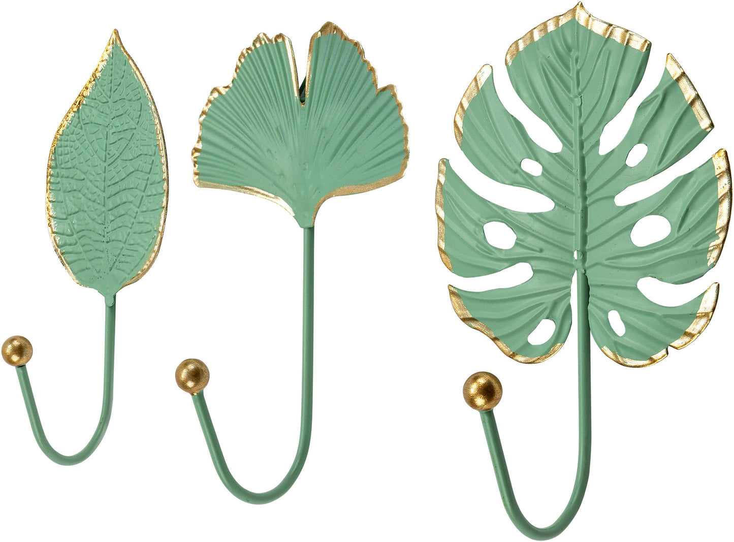 Kleiderhaken "Natural Leaves" 3er-Set