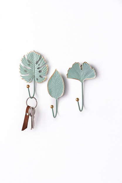 Kleiderhaken "Natural Leaves" 3er-Set