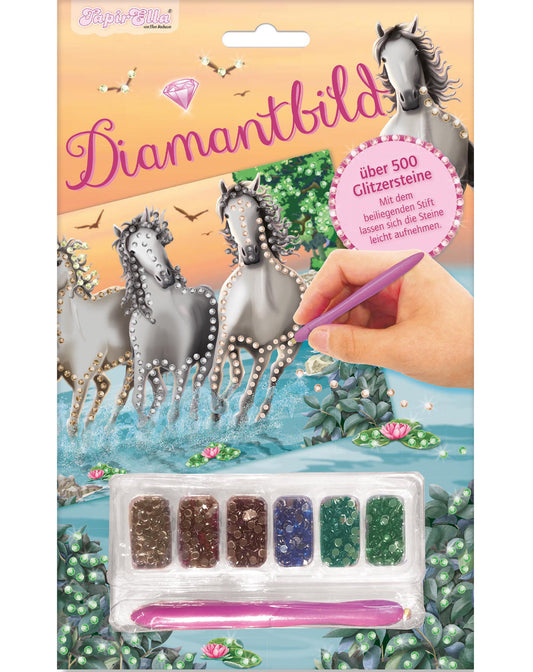 Diamantbild TAPIRELLA WEIßE PFERDE 542-teilig