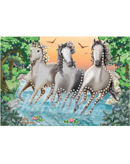 Diamantbild TAPIRELLA WEIßE PFERDE 542-teilig