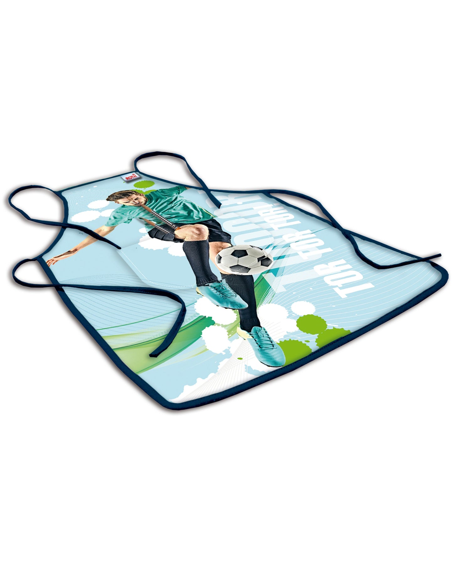 Kinderschürze FUSSBALLSTAR in blau