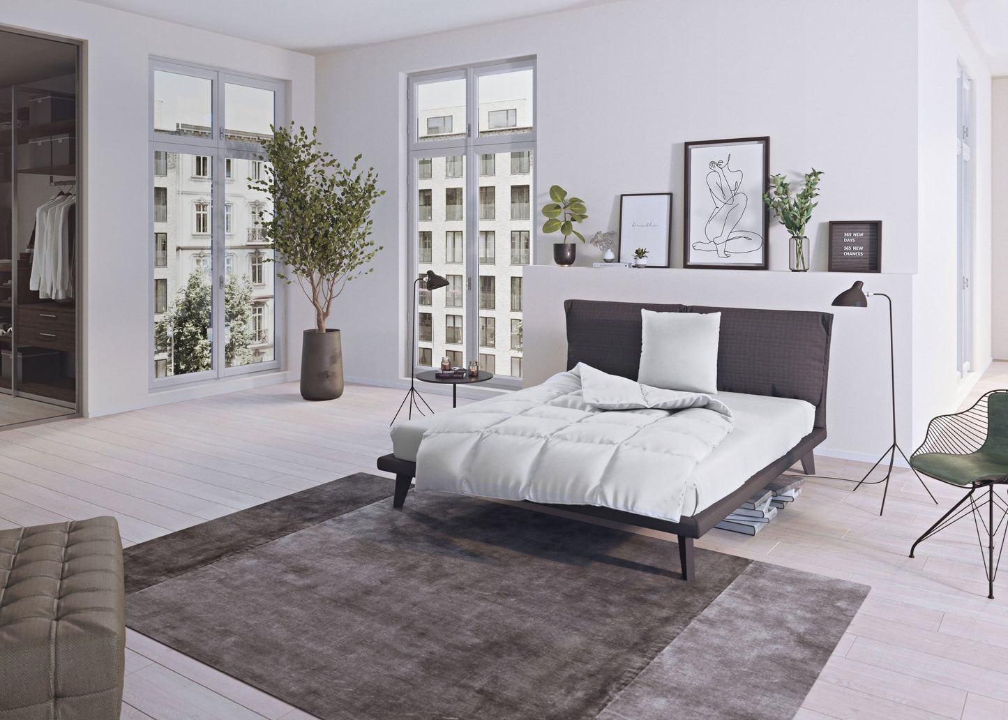 Schlaf Stil Daunendecke "Basic" warm, (Größe: 155x220)