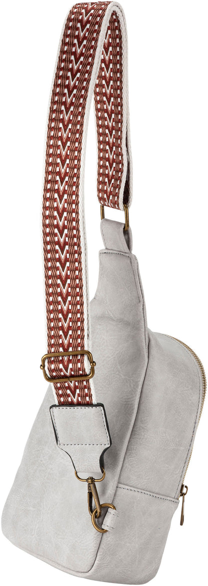 HJP Damen Sling Bag "Fina" (Farbe: grau)