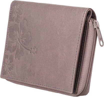 HJP Damen Geldbörse "Malva" Leder (Farbe: taupe)