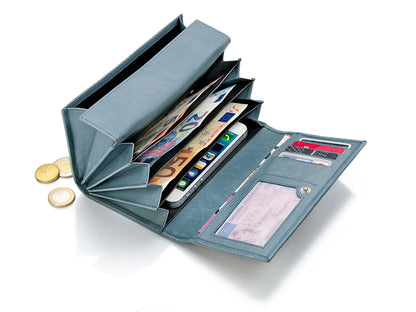 HJP Damengeldbörse "Pusteblume" Leder (Farbe: beere)