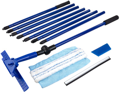 Teleskop-Fensterwischer, 3,88 m mit Schmutzkratzer