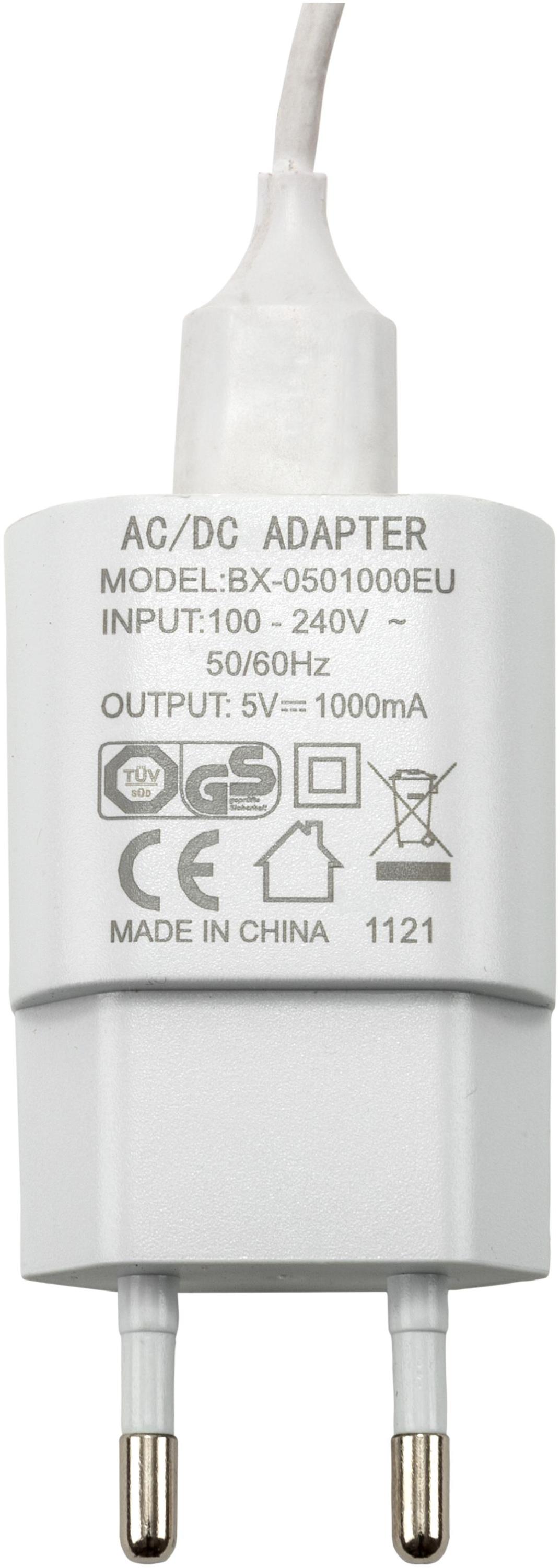 LED-Halbmond "White Line" auf Holzsockel