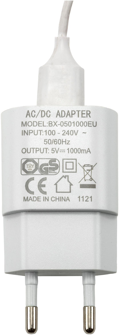 LED-Halbmond "White Line" auf Holzsockel