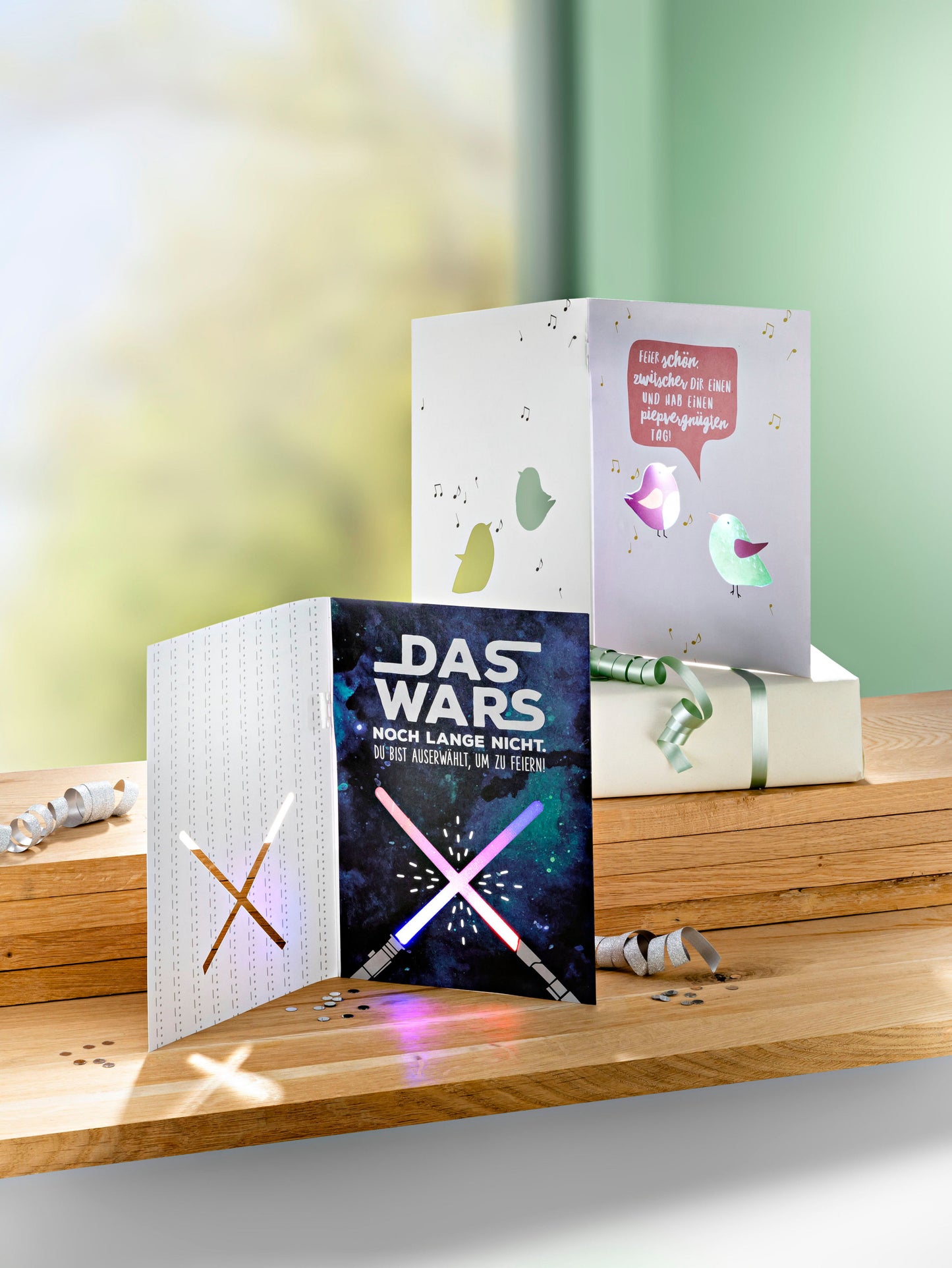 Grafik Werkstatt Musikkarte (Typ: "Spatzen pfeifen")