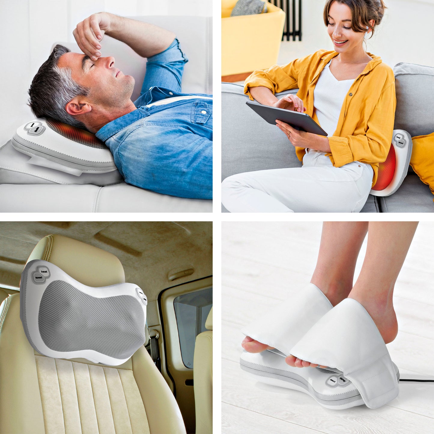 nah-vital Shiatsu-Massagekissen inkl. Fußcover