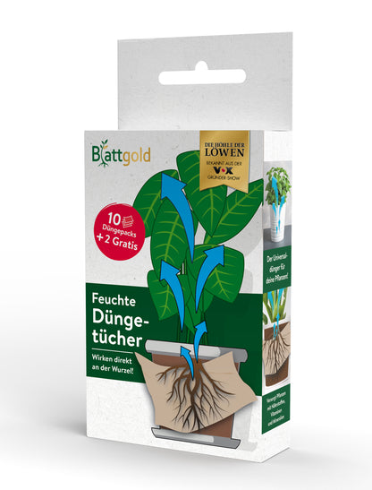 Blattgold Düngertuch 12er-Set 5g Sachet