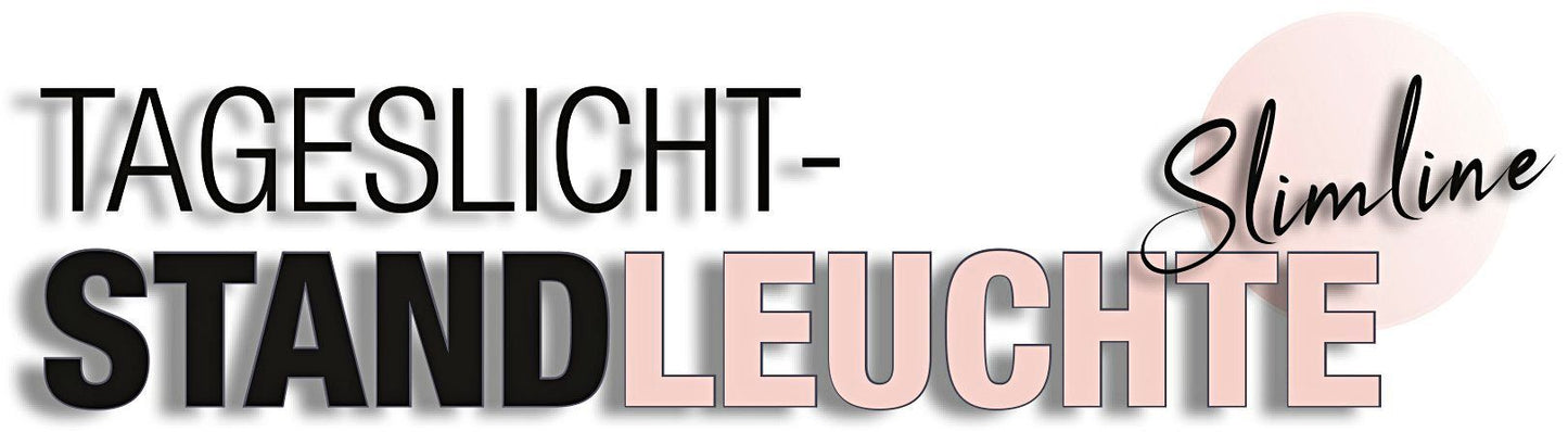 Taghell Tageslicht-Tischleuchte Slimline (Farbe: schwarz)