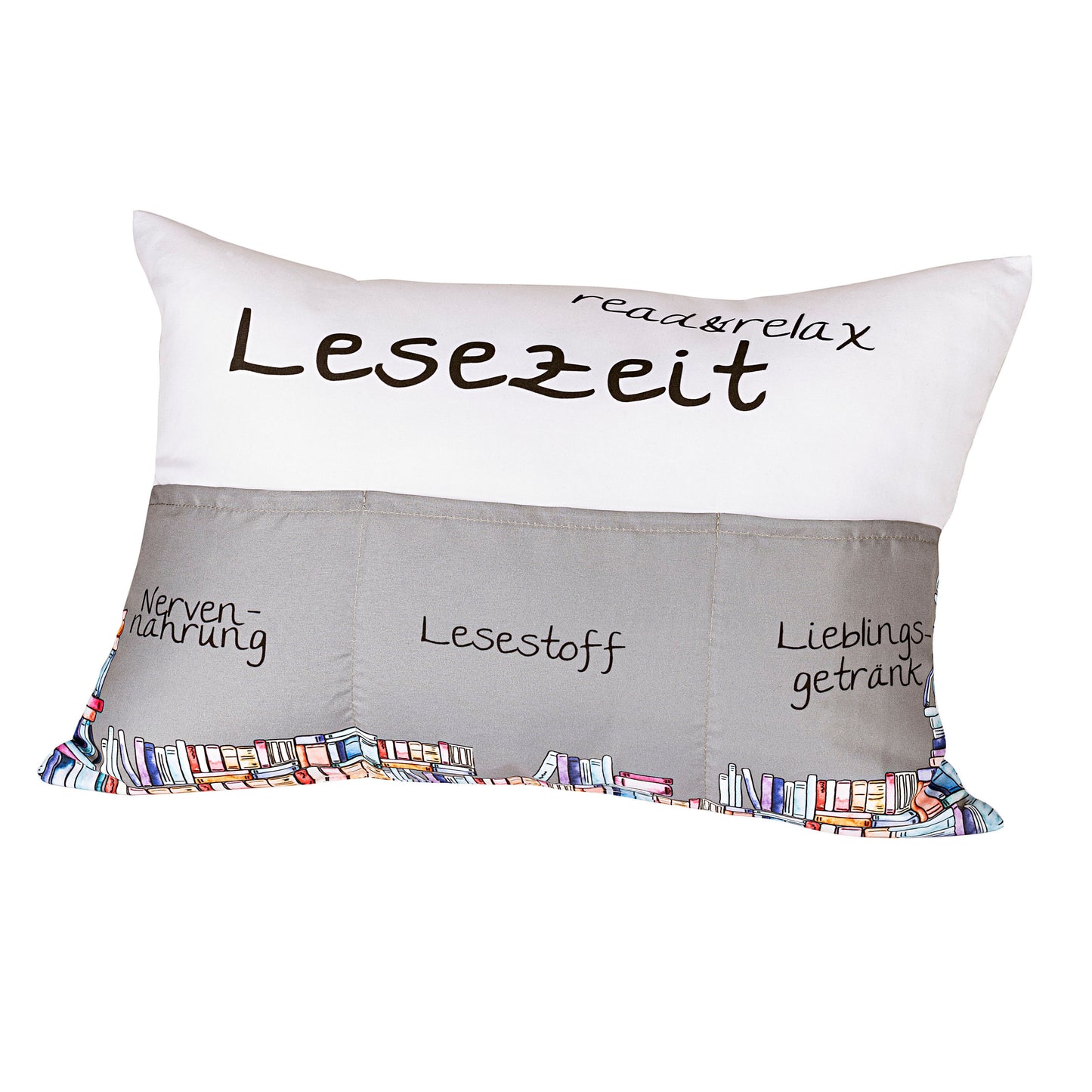 Kissen "Lesezeit" 49 x 35 cm