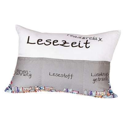 Kissen "Lesezeit" 49 x 35 cm