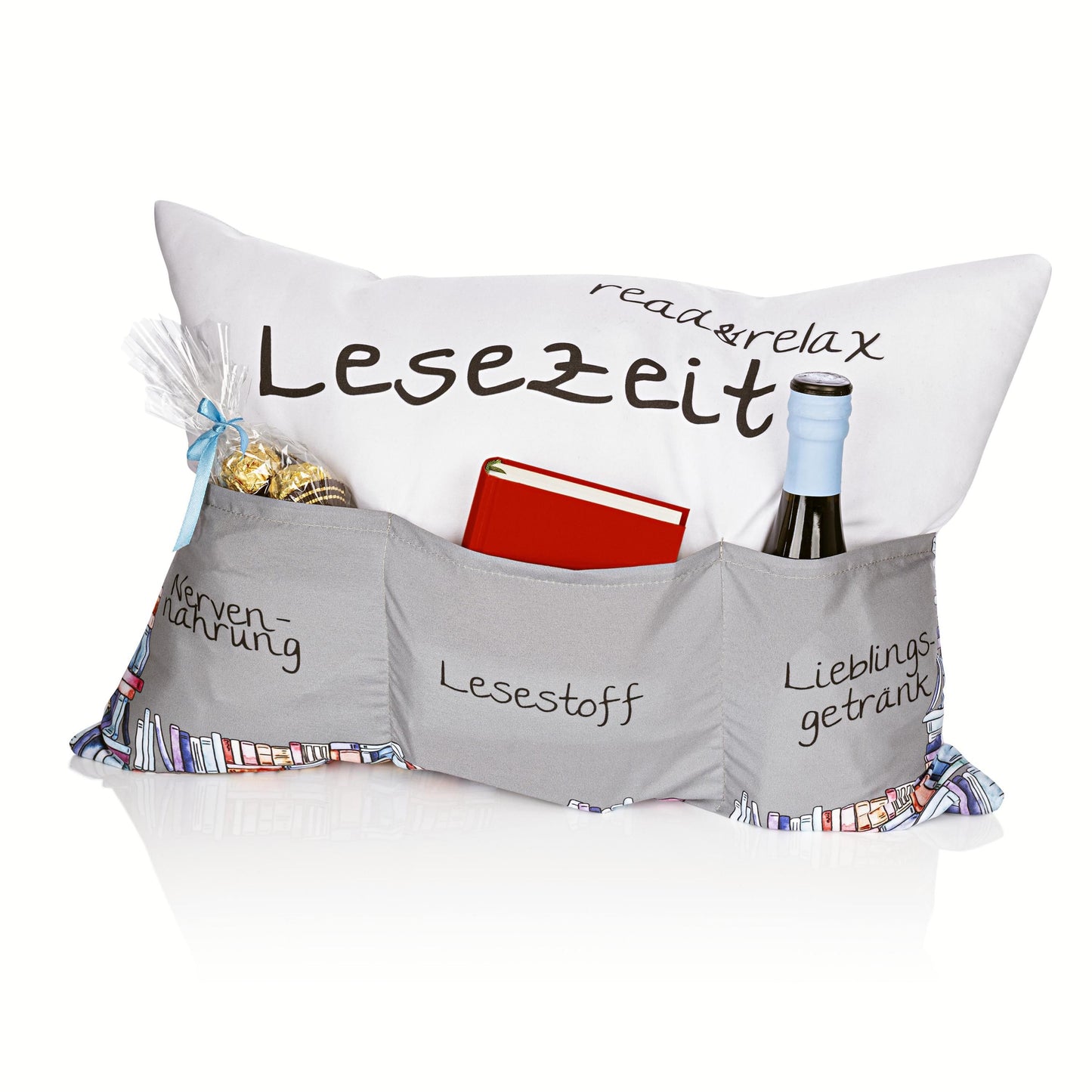 Kissen "Lesezeit" 49 x 35 cm