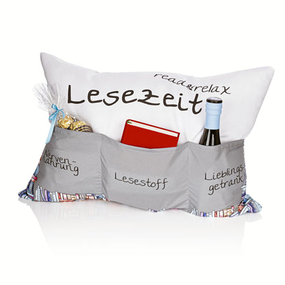 Kissen "Lesezeit" 49 x 35 cm