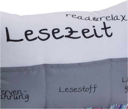 Kissen "Lesezeit" 49 x 35 cm