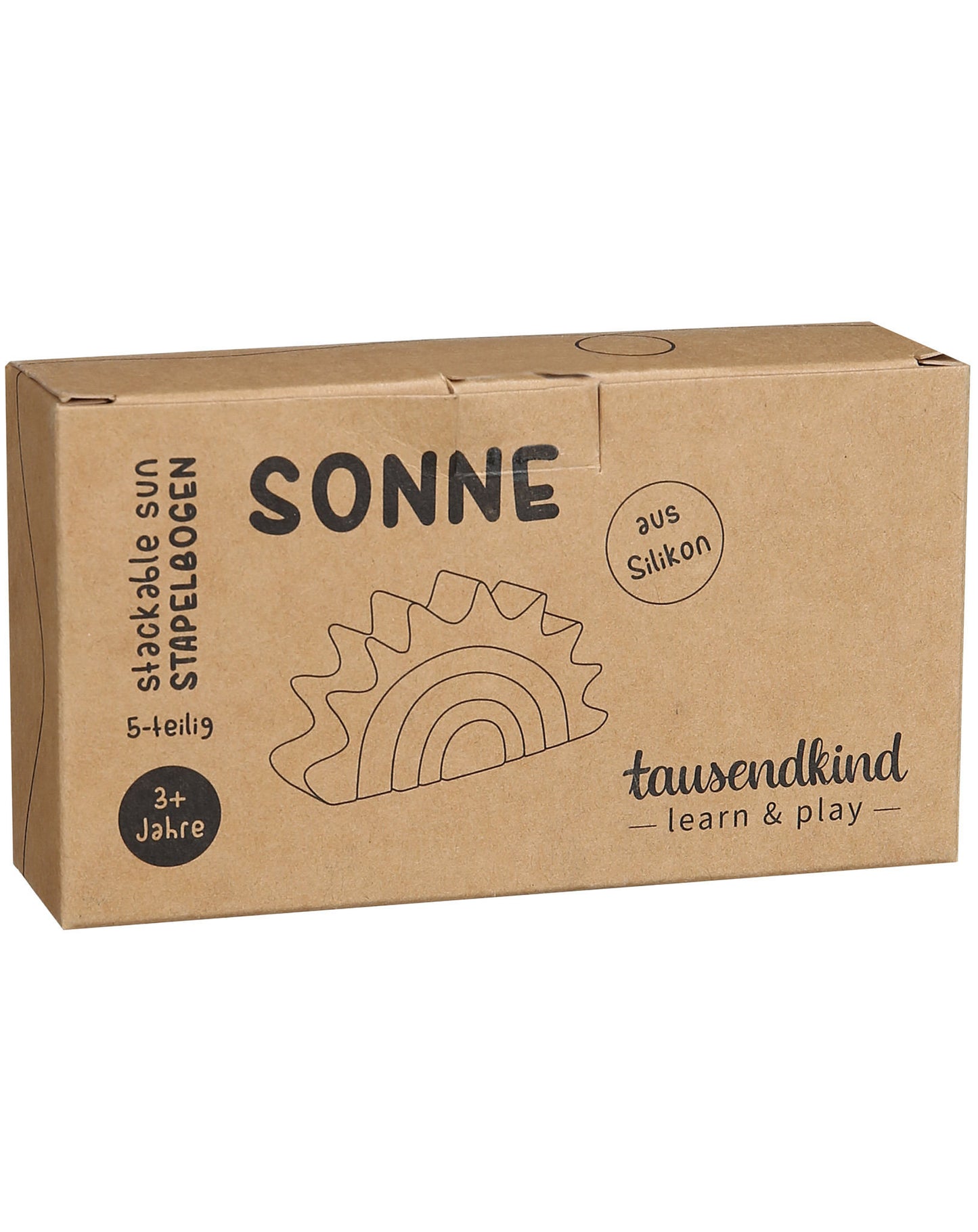 Silikon-Stapelbogen SONNE 5-teilig in bunt