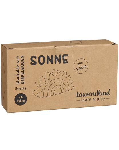 Silikon-Stapelbogen SONNE 5-teilig in bunt
