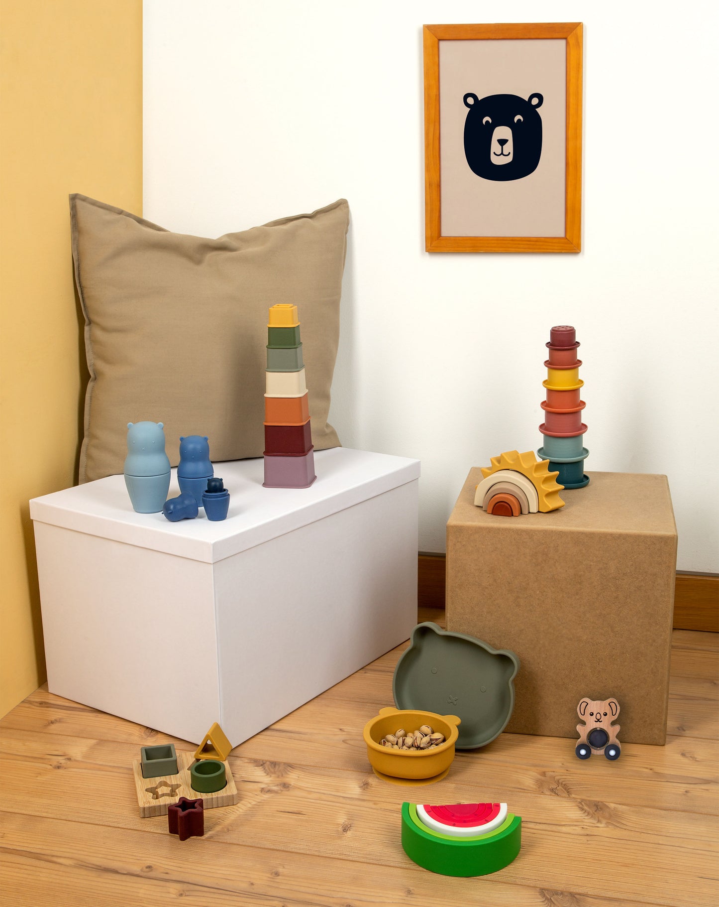 Silikon-Stapelbogen MELONE 7-teilig in bunt