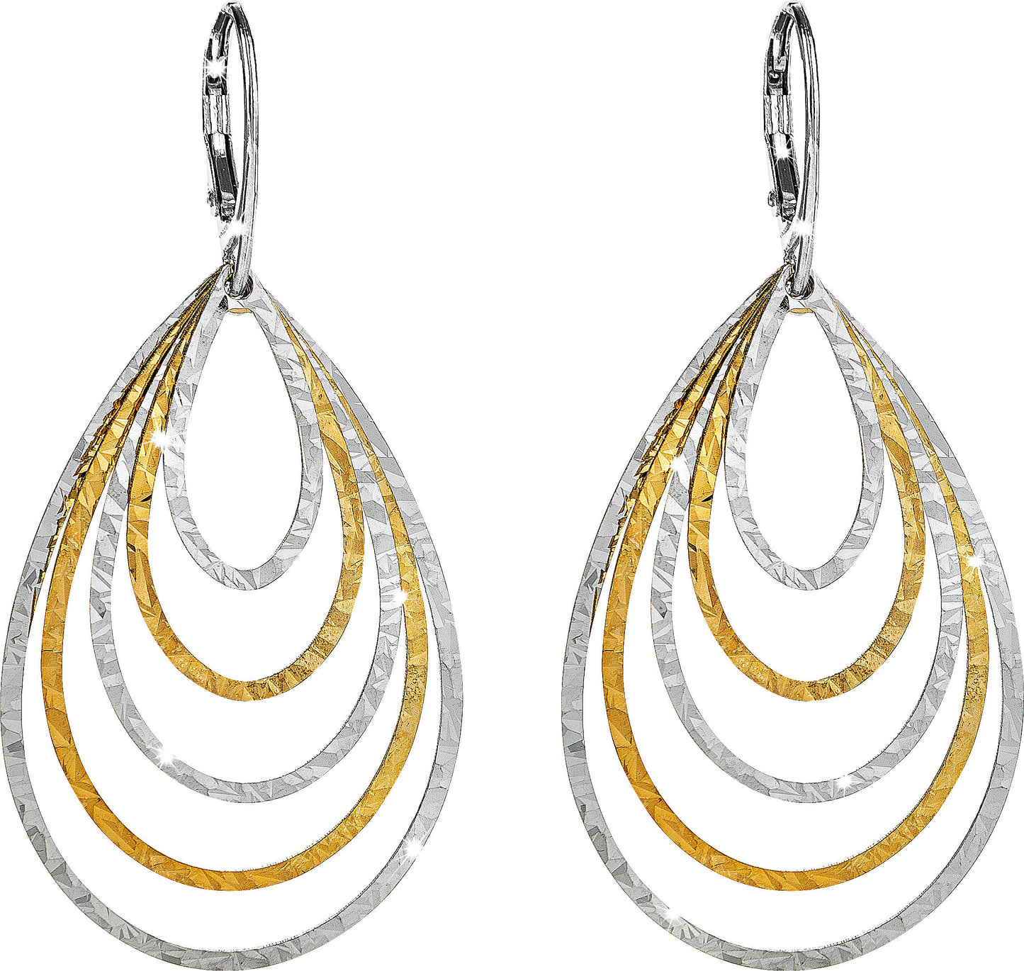 CM Ohrhänger "Drops" bicolor, SI925