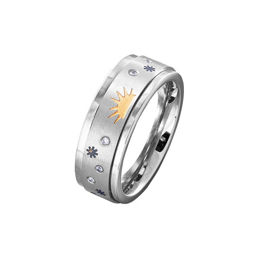 CM Anti-Stress-Ring Larissa", Edelstahl  (Größe: 19)