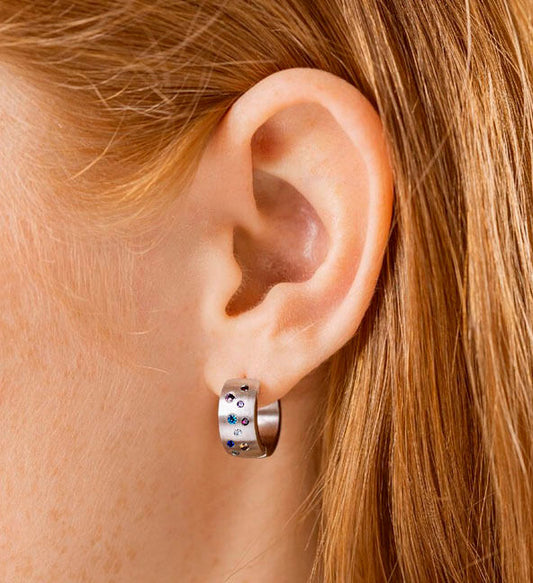 CM Creolen "Alisia Colour" Edelstahl