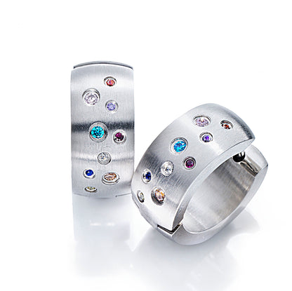 CM Creolen "Alisia Colour" Edelstahl