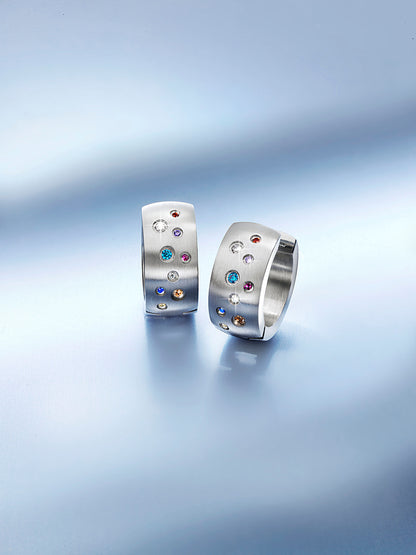 CM Creolen "Alisia Colour" Edelstahl