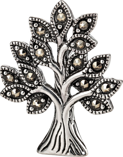 CM Anhänger Tree" mit Markasit, 925 Silber