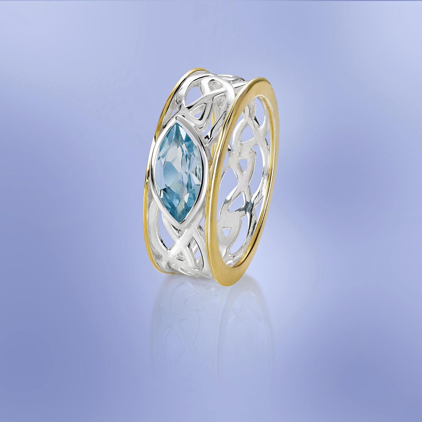 CM Ring Skye" bicolor, 925 Silber (Größe: 21)