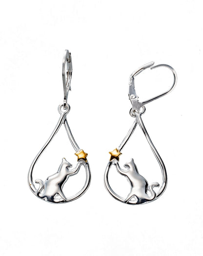 CM Ohrhänger "Samtpfote", Silber