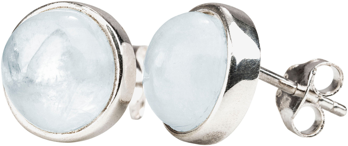 CM Ohrstecker "Mondstein" 925 Silber