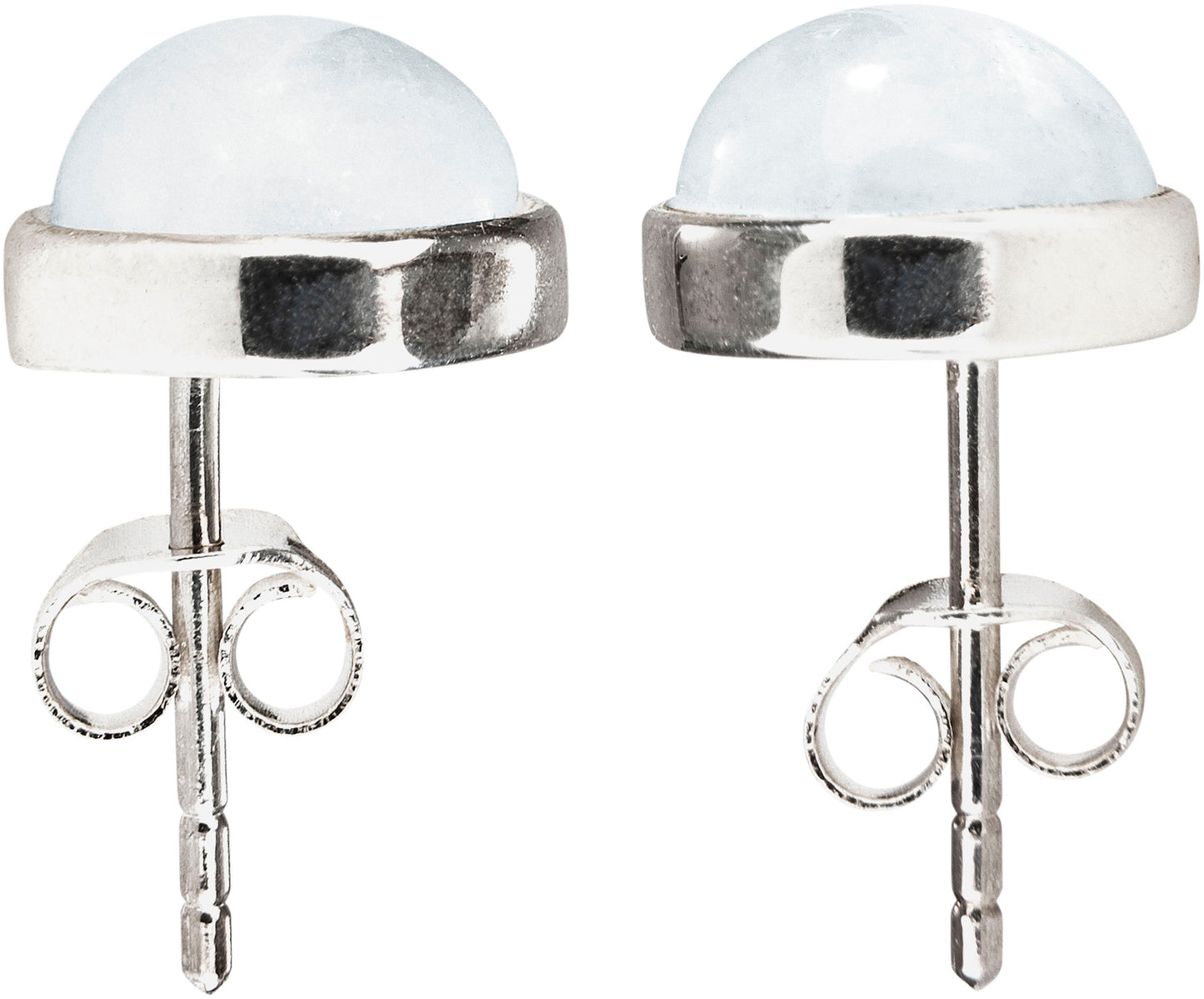 CM Ohrstecker "Mondstein" 925 Silber