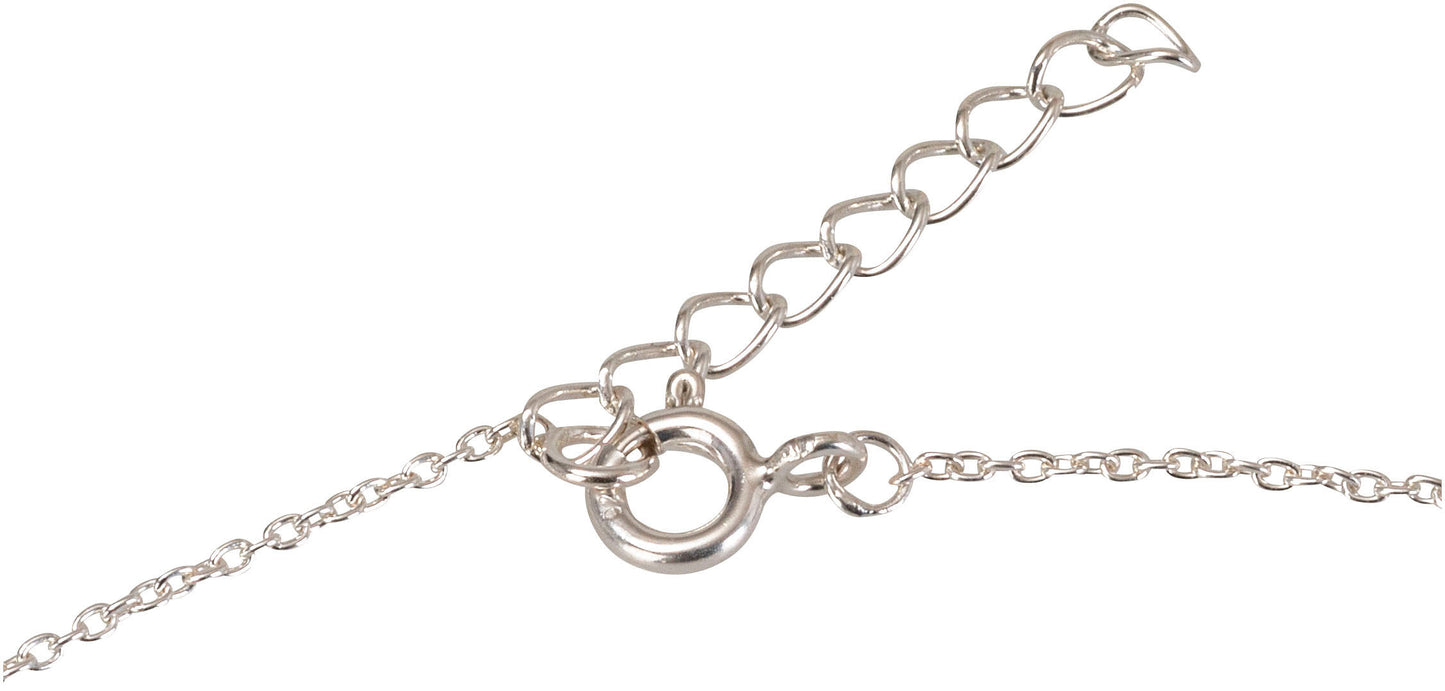 CM Fußkettchen 925 Silber (Material: Turmalin)