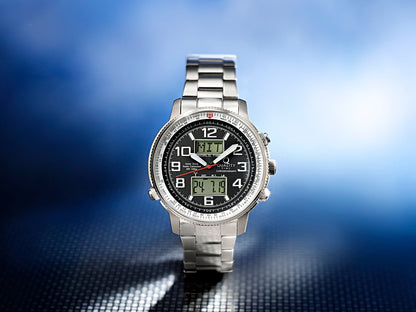 QT Funk-Solaruhr "Monaco", Herren