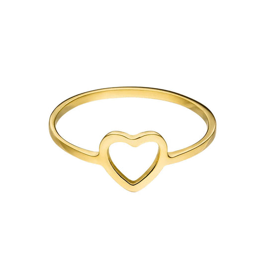 Paul Valentine Ring "Heart Ring" Edelstahl (Farbe: gold, Größe: 50)