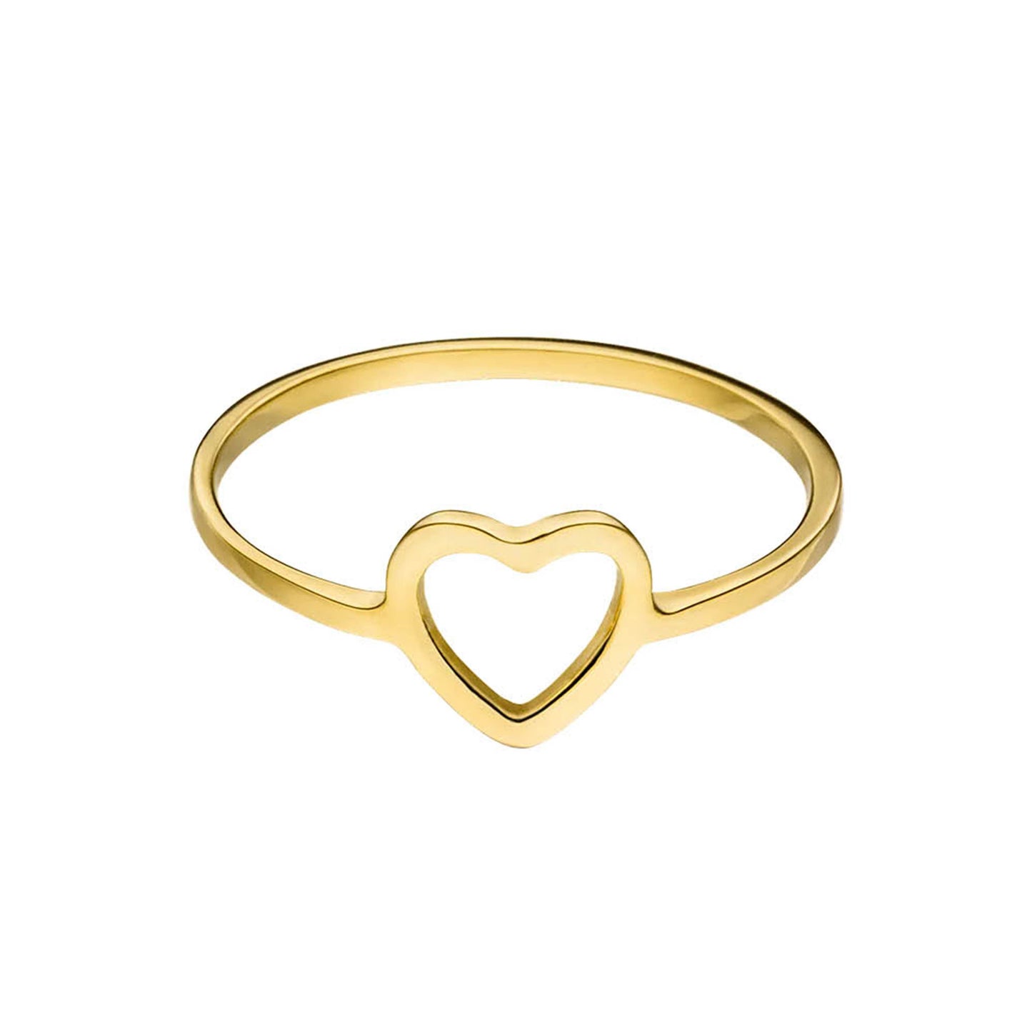 Paul Valentine Ring "Heart Ring" Edelstahl (Farbe: gold, Größe: 54)