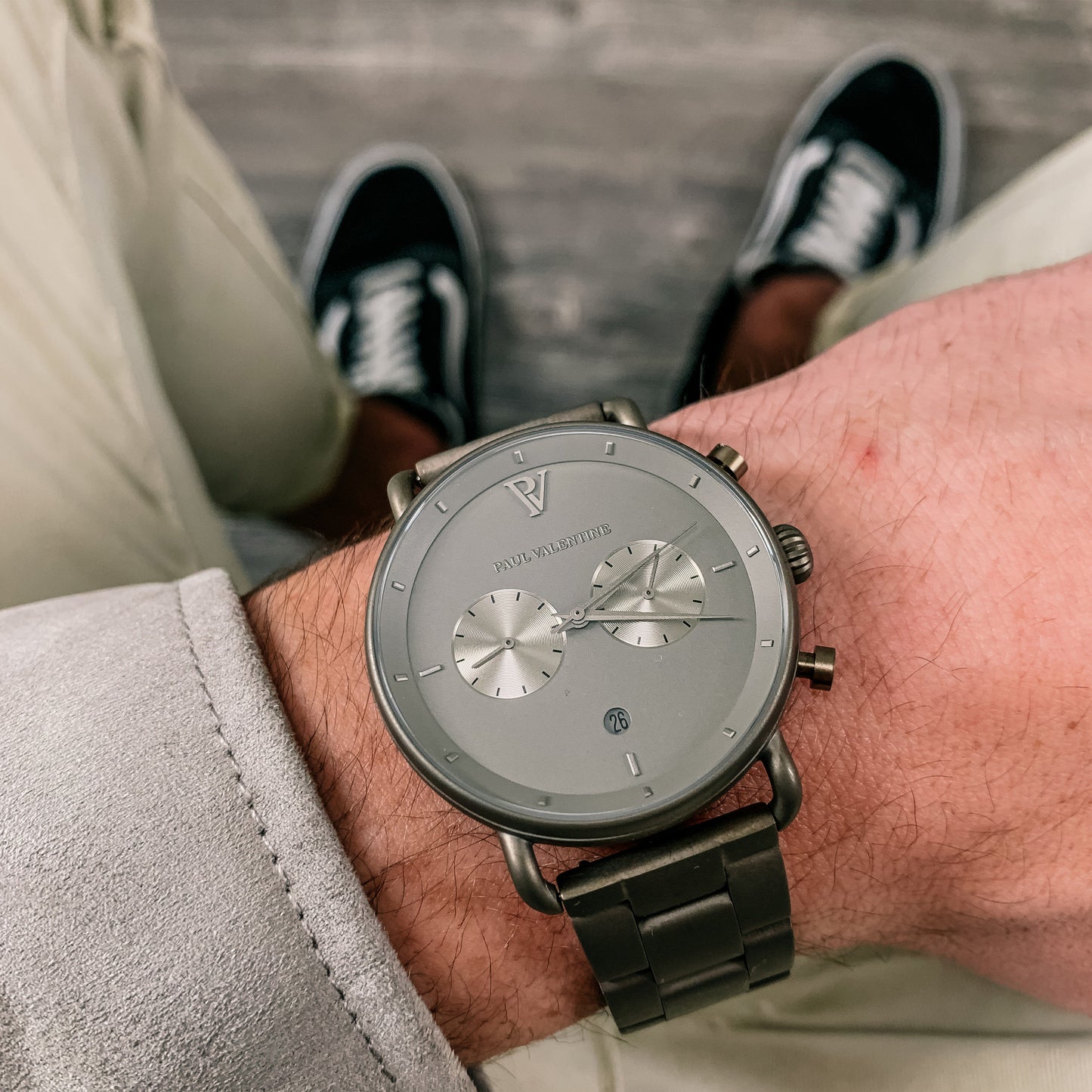 Paul Valentine Herren Armbanduhr Terra 40mm