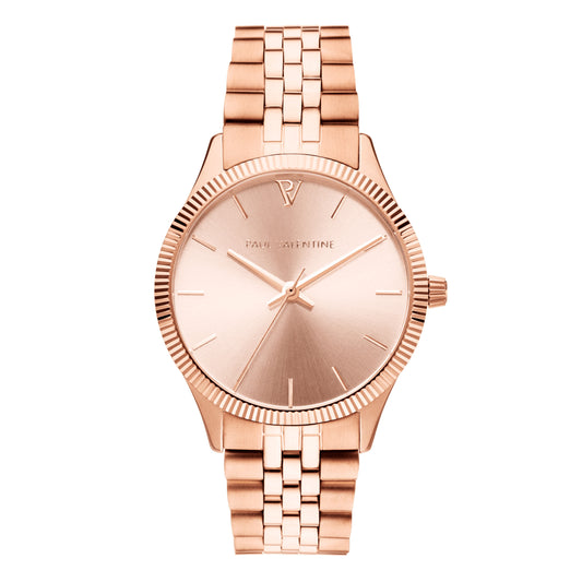 Paul Valentine Damen Armbanduhr Iconia Rose Gold