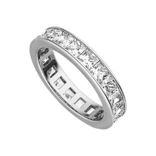 Paul Valentine Ring "Brilliant Square Ring" Messing (Farbe: silber, Größe: 57)