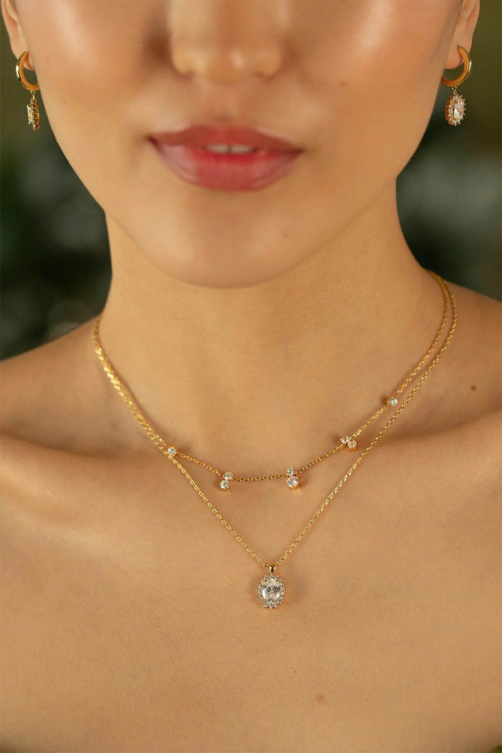 Paul Valentine Armband "Sparkle Oval" Messing (Farbe: 14K vergoldet)