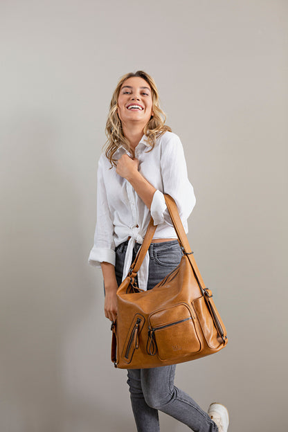 HIS Damentasche "Hybrid" (Farbe: beige)