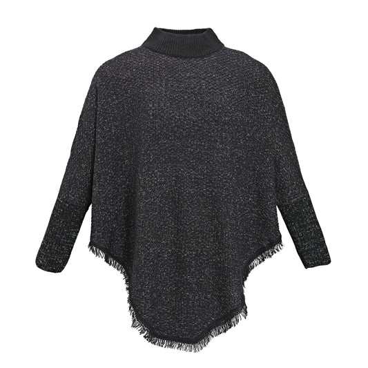 Poncho "Lena" (Farbe: schwarz)