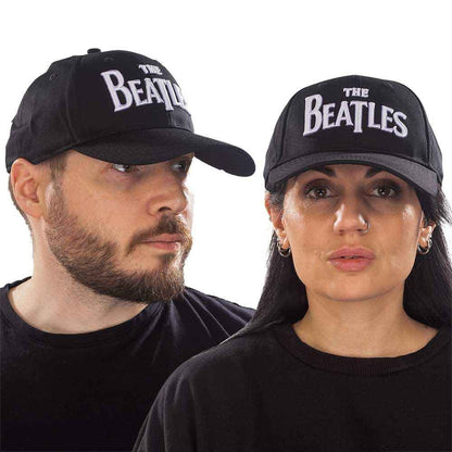 Beatles Baseball Cap "White Drop T Logo", Farbe: schwarz (Fanartikel)