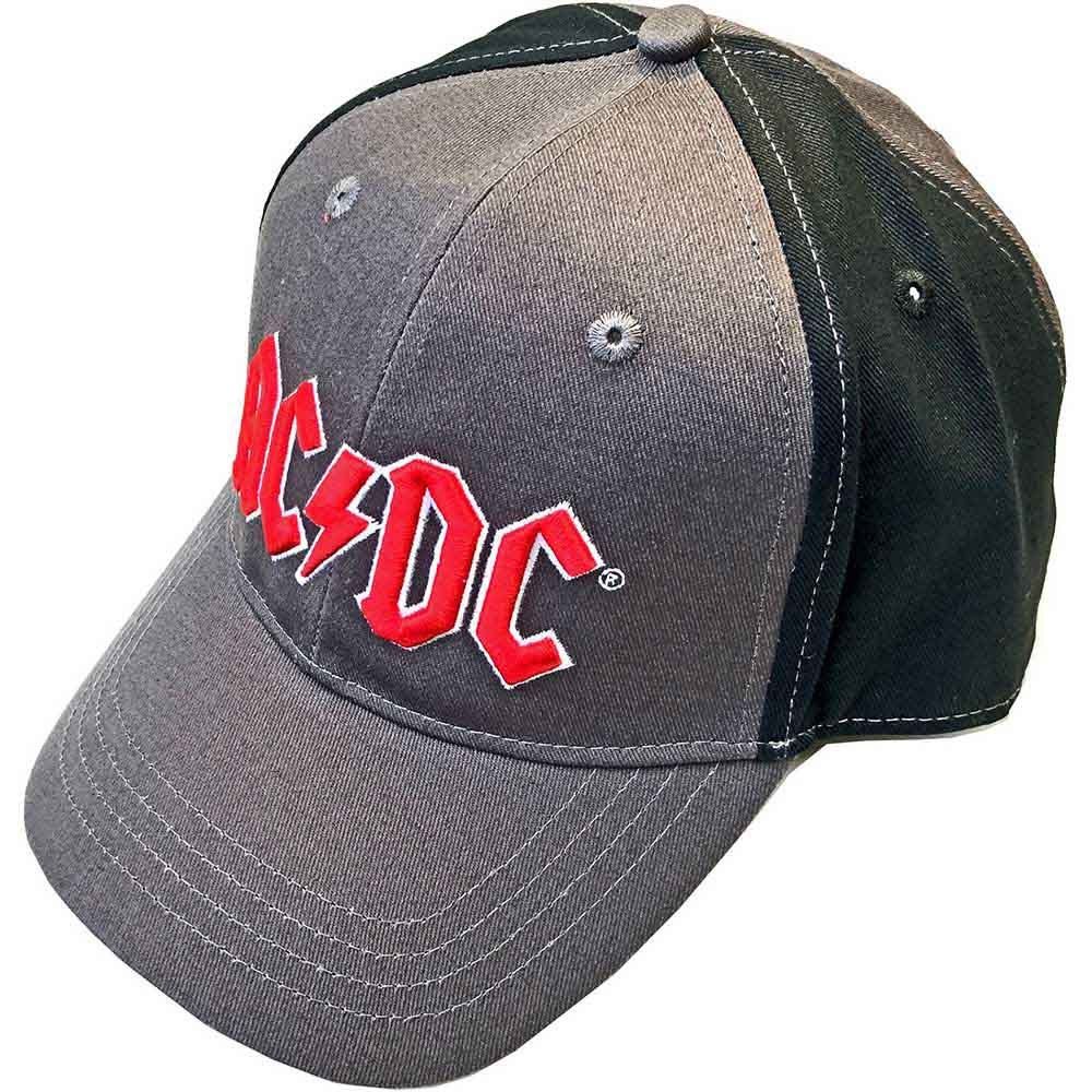 AC/DC Baseball Cap "Red Logo" Farbe: Grau/Schwarz (Fanartikel)