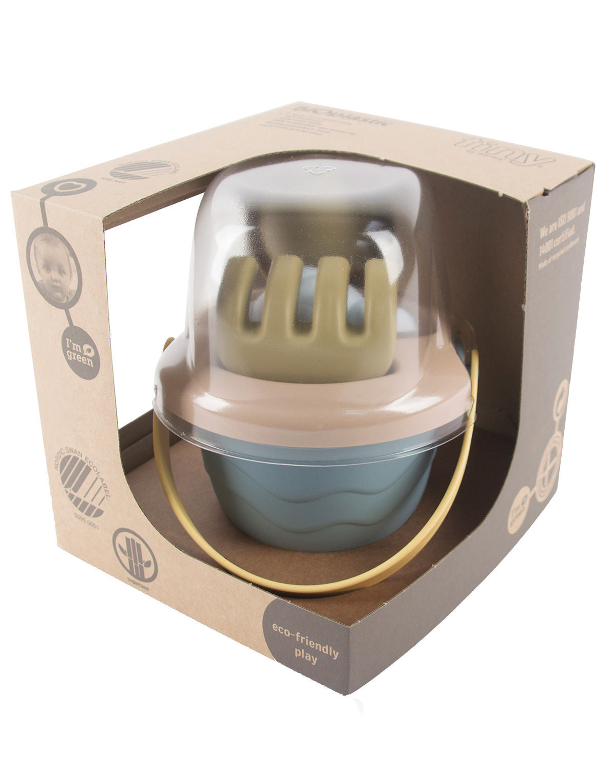 Sandspielzeug-Set TINY BIO FISH 5-teilig in bunt