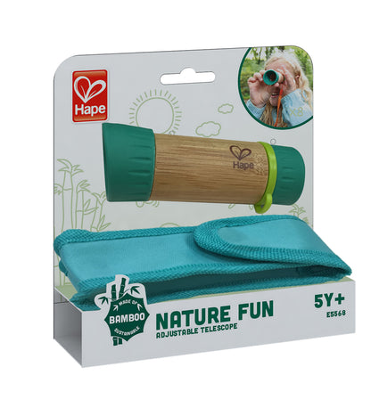 Hape Kinder-Teleskop "Nature Fun" aus Bambus, 2-teilig